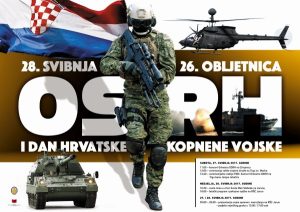 26. godišnjica formiranja Oružanih snaga RH, Dan Oružanih snaga i Dan Hrvatske kopnene vojske